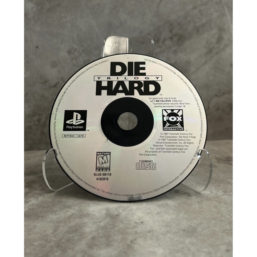 Die Hard Trilogy (Sony PlayStation 1, PS1, 1996) Disc Only, Tested & Works - Picture 1 of 2